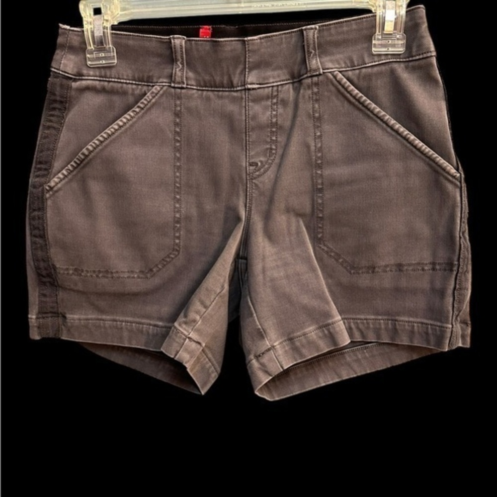 SPANX Black Jean Shorts Relaxed Fit